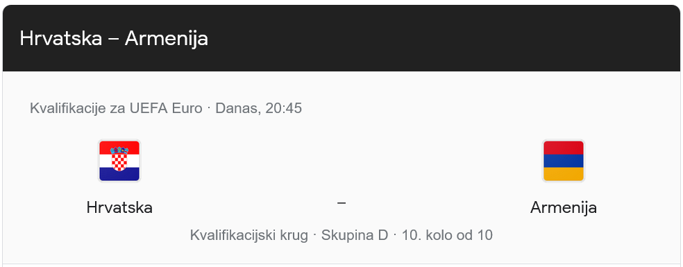 Što Hrvatskoj treba za plasman na Euro? Ovo su svi scenariji za zadnje kolo ludih kvalifikacija