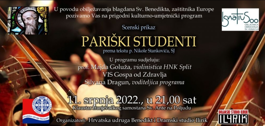 Hrvatska udruga Benedikt organizira svetu misu povodom obilježavanja blagdana sv. Benedikta