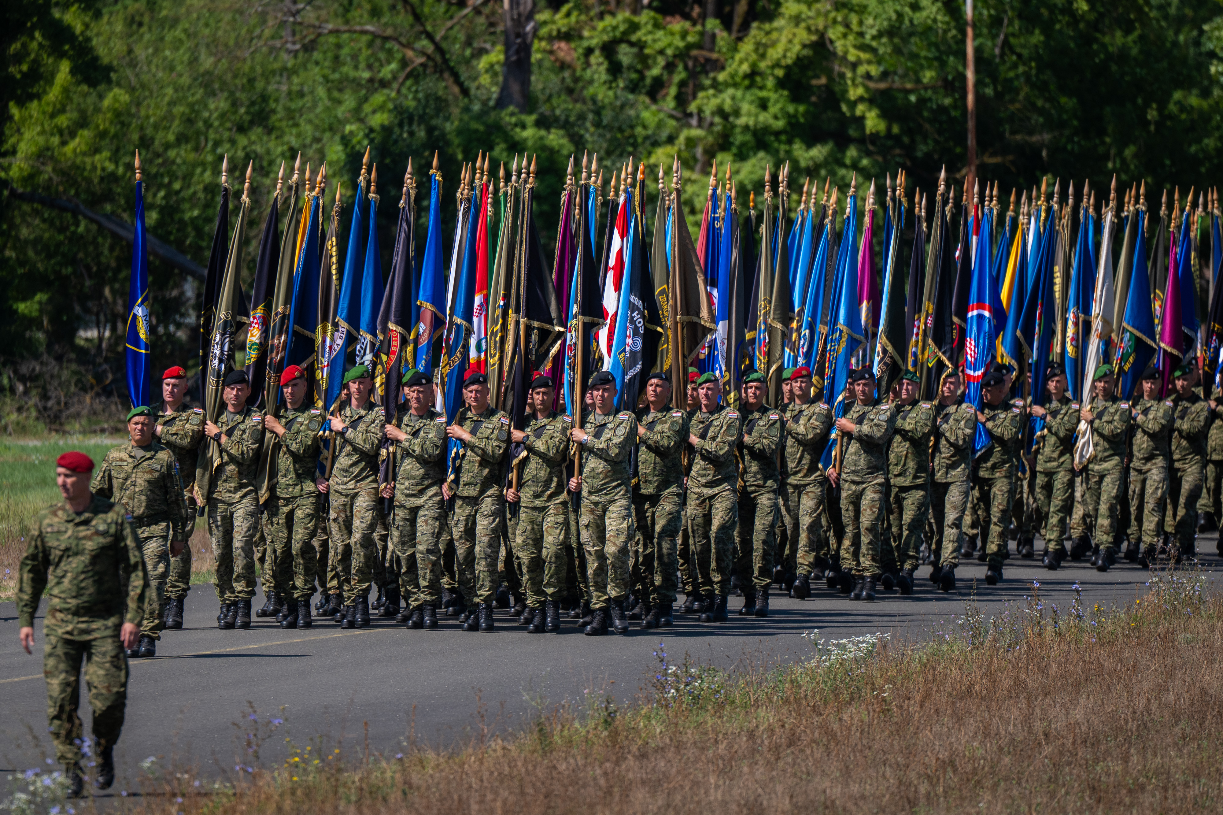 30. OBLJETNICA OLUJE U vojnoj bazi na Plesu u tijeku intenzivno uvježbavanje za vojni mimohod