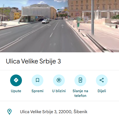 U Šibeniku osvanula Ulica Velike Srbije: 'Ni vozač se nije mogao načuditi ovome'