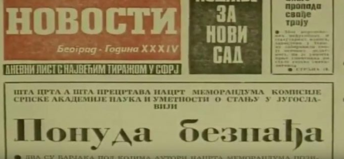 7 velikosrpskih memoranduma od Karadžića i Garašanina do danas – mržnja i negiranje postojanja Hrvata