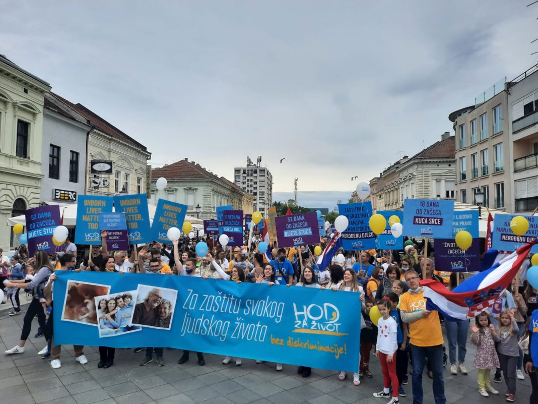 Hod za život danas u Varaždinu, Vinkovcima i Slavonskom Brodu: Priključite se – život je zakon!