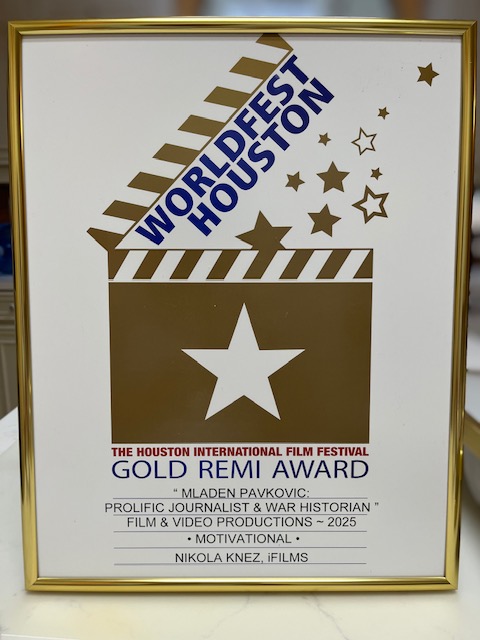 Film Nikole Kneza o Mladenu Pavkoviću nagrađen na festivalu u Houstonu!
