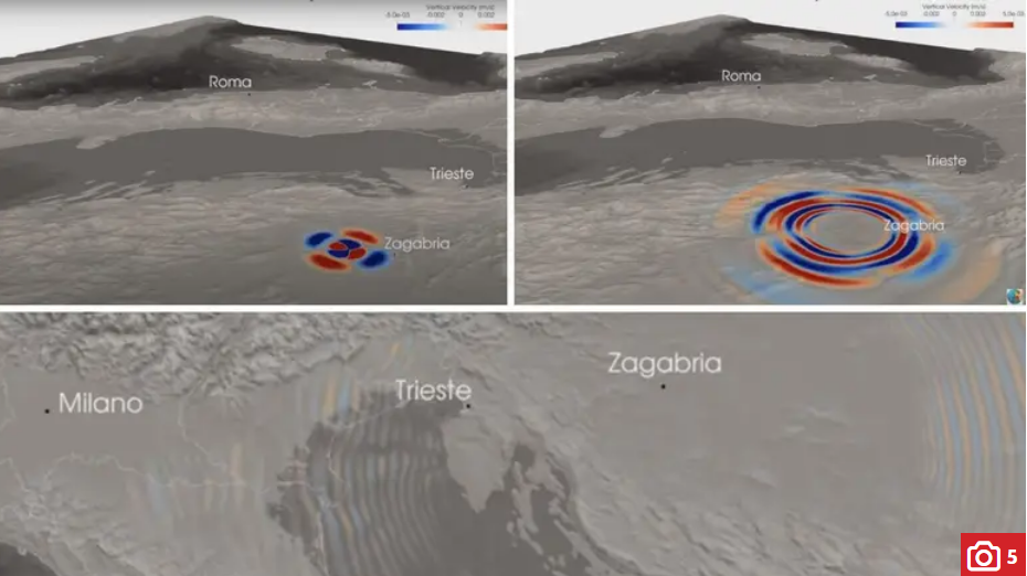 Pogledajte kako se razorni potres širio kroz Hrvatsku
