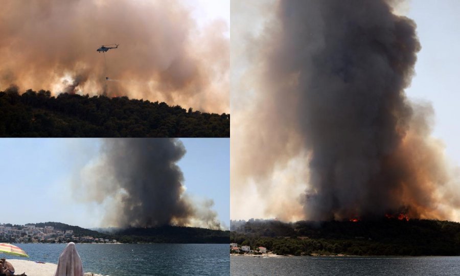 Požar na Čiovu pod kontrolom, kuće spašene, katastrofu spriječili kanaderi
