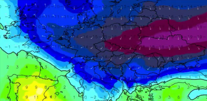 Hladna fronta stiže u Hrvatsku: Mogući snijeg, kiša i minusi do -15°C