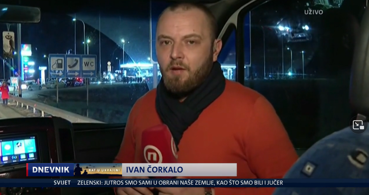 Reporter Ivan Čorkalo i dalje u beskrajnoj koloni: "Kijev je napustilo nekoliko stotina tisuća ljudi. Među njima ima vojno sposobnih muškaraca"