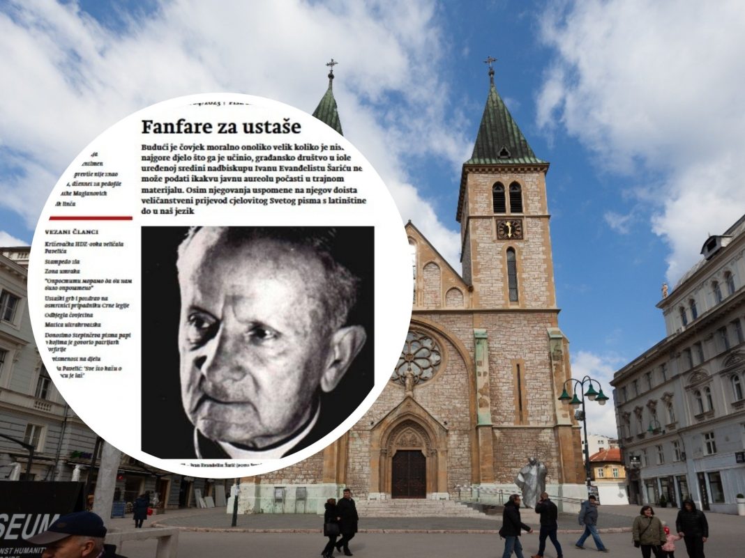 Skandalozan tekst u Pupovčevim Novostima: ‘Nadbiskup Šarić škropio je ‘srbosjeke’ i noževe za klanje djece’
