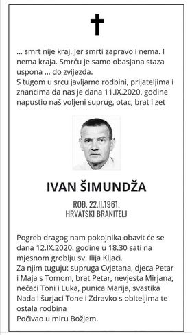 Posljednji pozdrav ratniku -  Ivan Šimundža