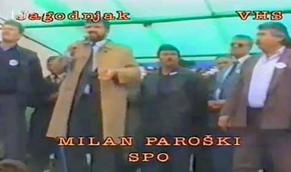 Srpski miting mržnje u Jagodnjaku 21. travnja 1991. godine