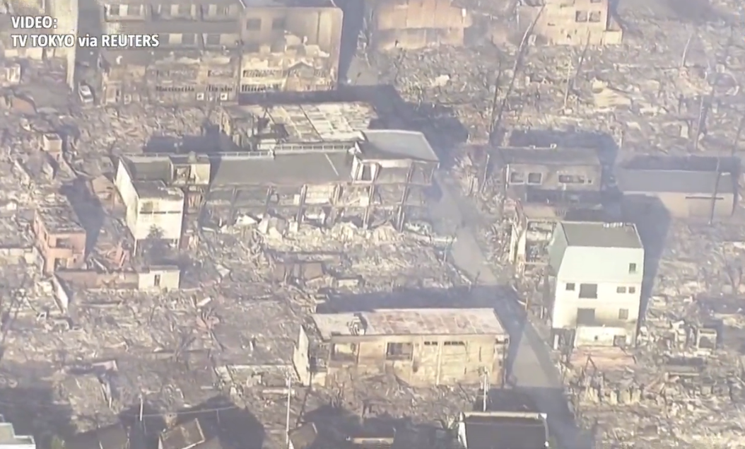 VIDEO Apokaliptični prizori iz Japana: Snimka iz zraka otkrila razmjere štete nakon potresa...