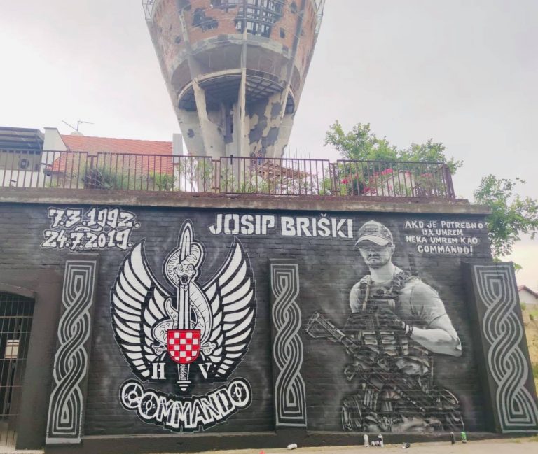 BBB Vukovar muralom odali počast hrvatskom vojniku Josipu Briškom, stradalom u Afganistanu