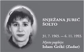 Na današnji dan poginula je Snježana Jurić – Šolto – jedina žena koja je poginula kao pripadnica 4. gardijske brigade Pauci