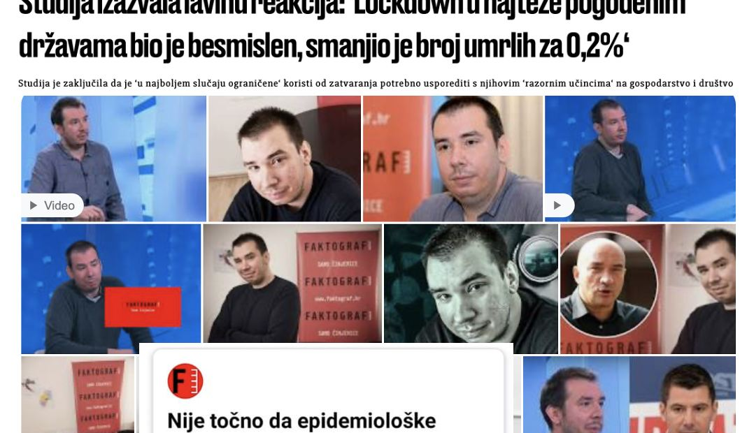 LAUC: “Sveučilište John Hopkins zaključilo je što i ja, ali za Faktograf je to lažna vijest… možda zarade još koju prijavu”