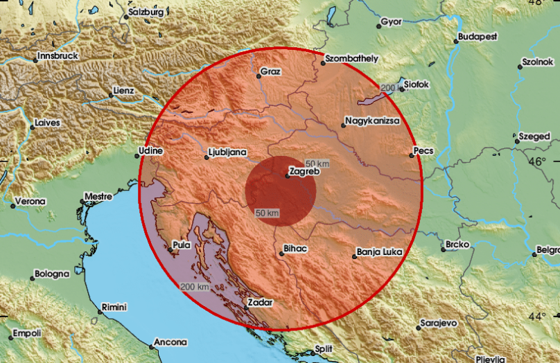 Umjeren potres pogodio područje Karlovca, osjetio se i u Zagrebu