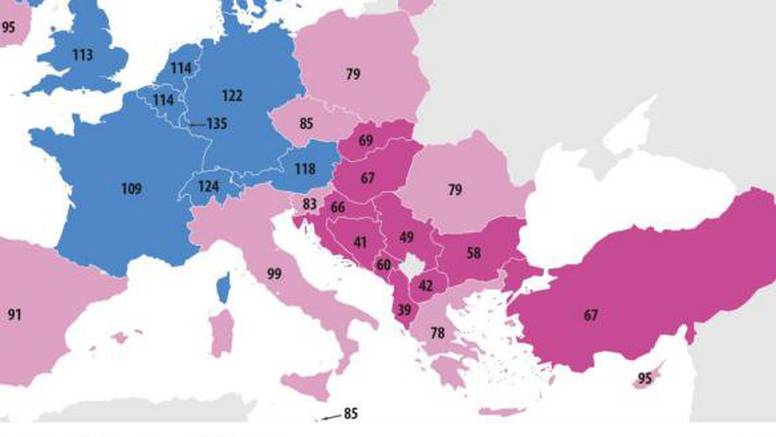 KARTA SIROMAŠTVA Hrvatska na dnu ekonomske ljestvice: Prestigle su nas i Rumunjska, Slovačka, Grčka...