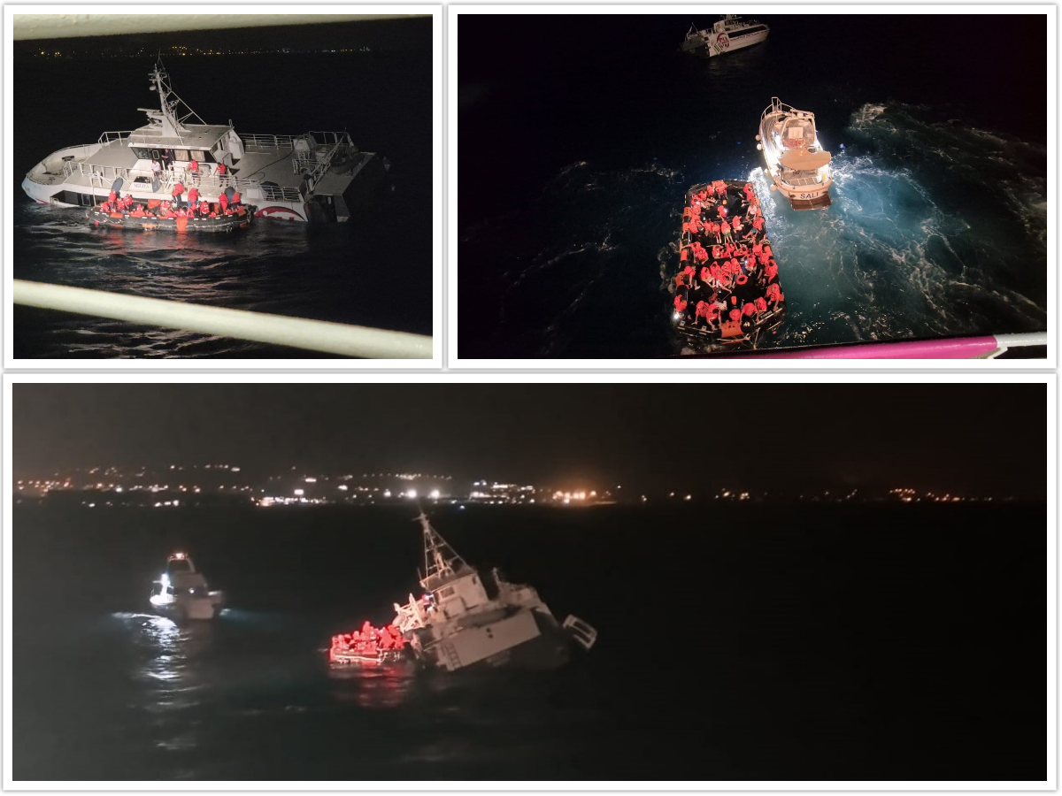 Katamaran s 38 putnika počeo tonuti kod Zadra. Pogledajte dramatične snimke spašavanja