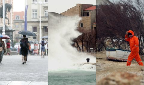 PROMJENA VREMENA Temperature su niže, u većini zemlje pada kiša, a zbog bure je izdan i crveni meteoalarm, Vakula objavio što nas čeka za vikend
