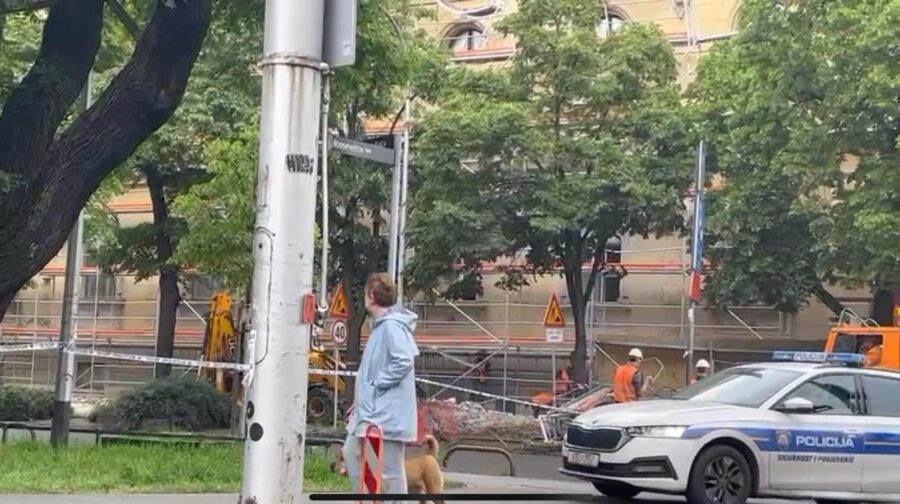 Nakon pada skele Klaićeva i dalje zatvorena za promet, radovi traju