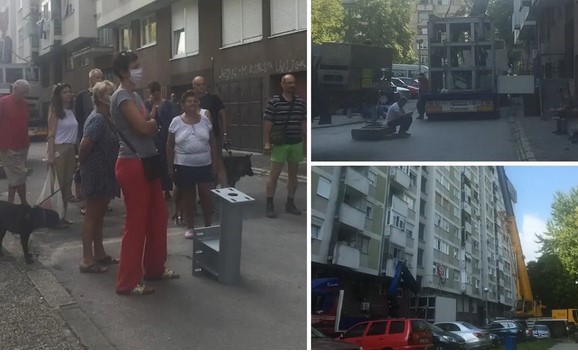 Frka na Knežiji, stigla i policija: 'Ovo je strašno! Ne damo im da na našu zgradu stave repetitor'