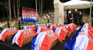 Posljednji ispraćaj 814 žrtava iz jame Jazovka: "Iz provalije se uzdiže nada u istinu i pravednost"