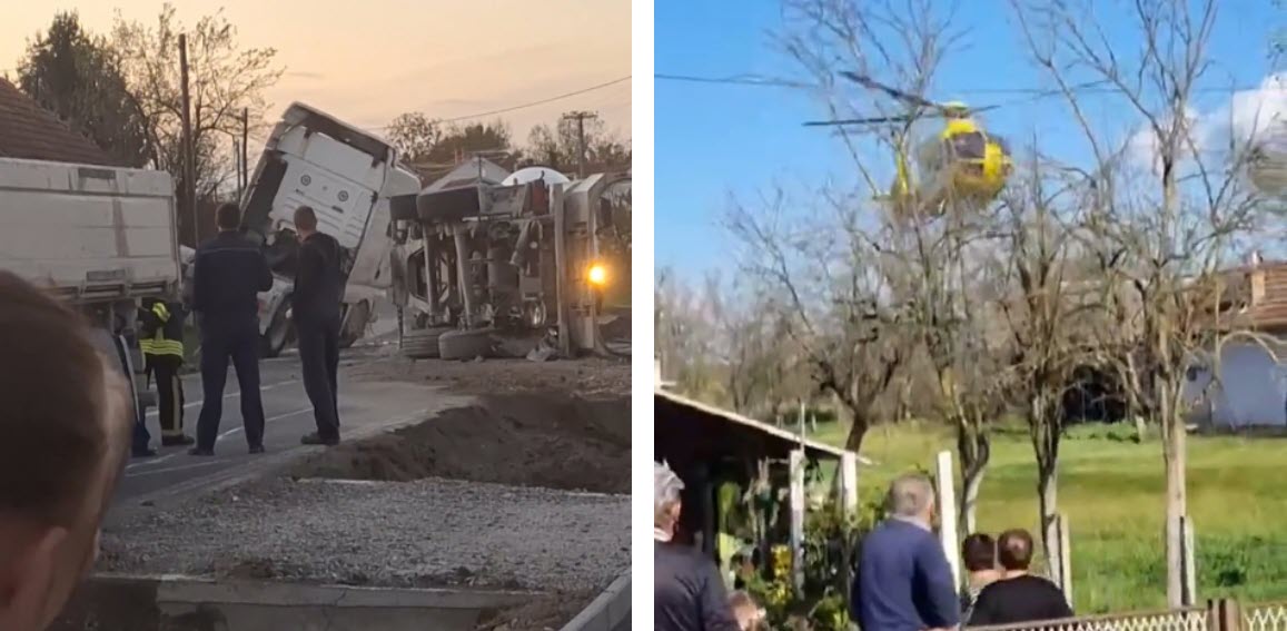 Teška prometna nesreća u Končanici: Kamion udario u osobni automobil, vozači ozlijeđeni