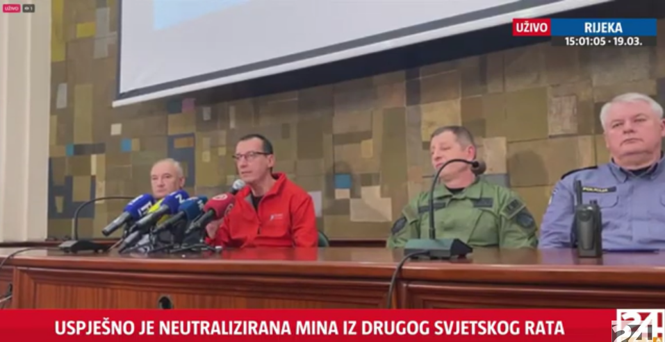 Konferencija za medije nakon kraja akcije uklanjanja mine