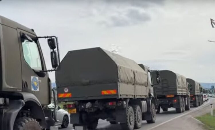 Konvoj EUFOR-ovih vozila ušao u Banja Luku!