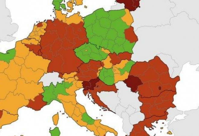 OBJAVLJENA NOVA KORONA KARTA! Zagreb postaje sve gori: Naši susjedi pak u zelenom!