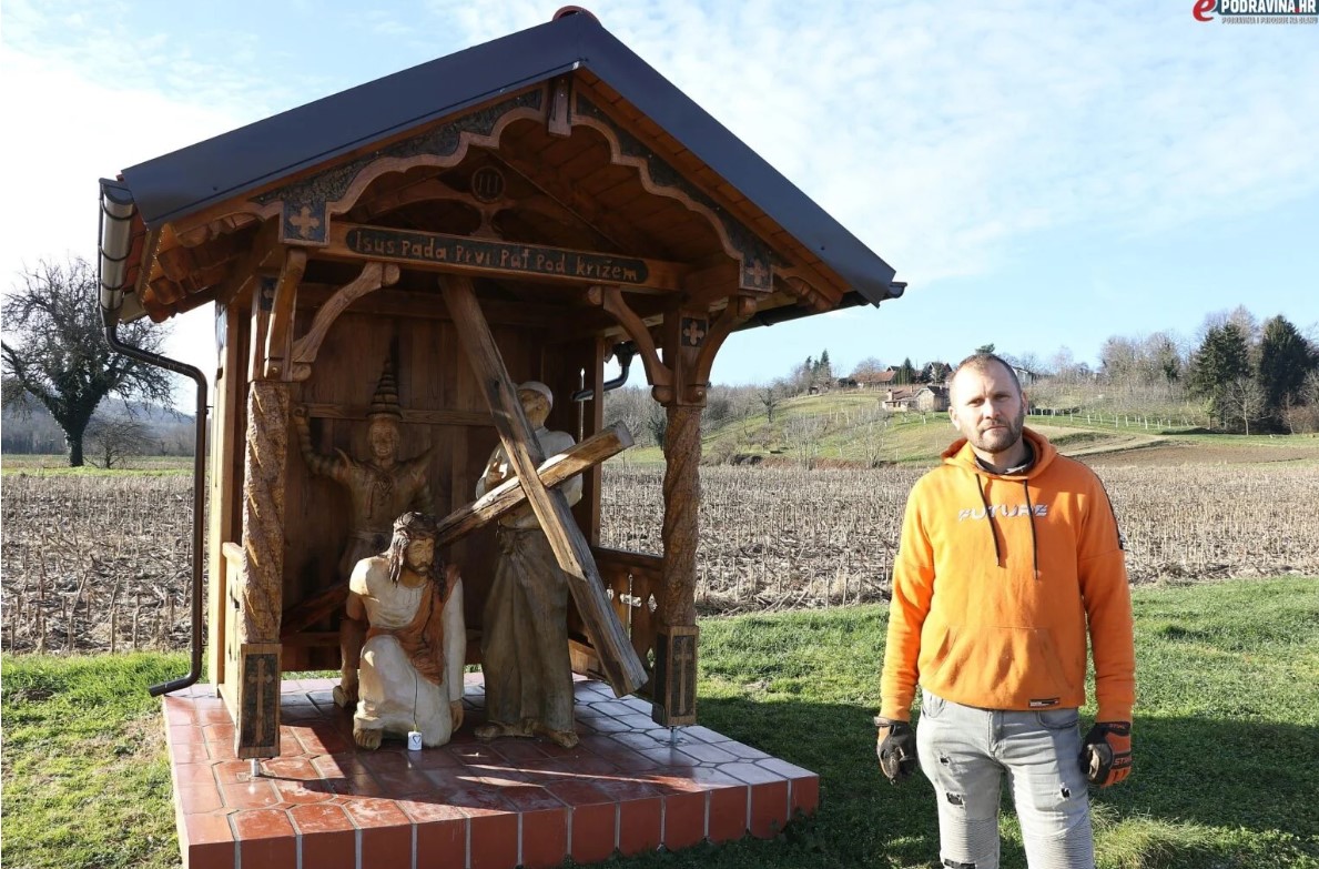FOTO/VIDEO Kruno Posavec izrađuje Križni put s čak 70 skulptura ljudske veličine: Likovi će biti u narodnim nošnjama i bit će zastupljeno više od 50 država