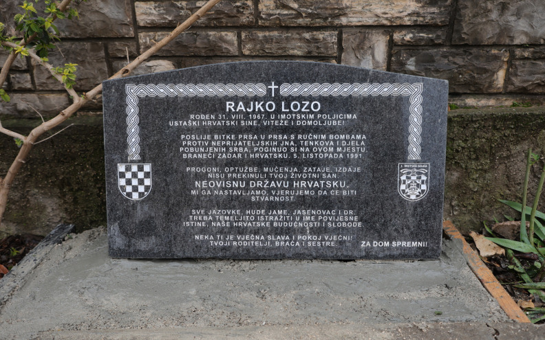 Pod okriljem noći postavljena nova spomen-ploča  " Rajku Lozi!