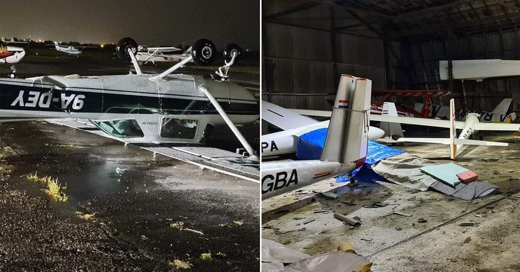 Divlja oluja u Zagrebu okretala avione kao da su igračke