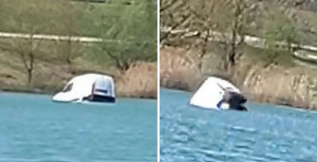 UNUTRA NEMA NIKOGA U jezeru u Zagrebu pliva auto