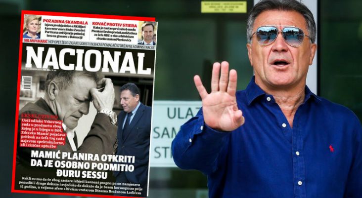 Nacional: Mamić planira otkriti da je osobno podmitio Đuru Sessu, šefa Vrhovnog suda