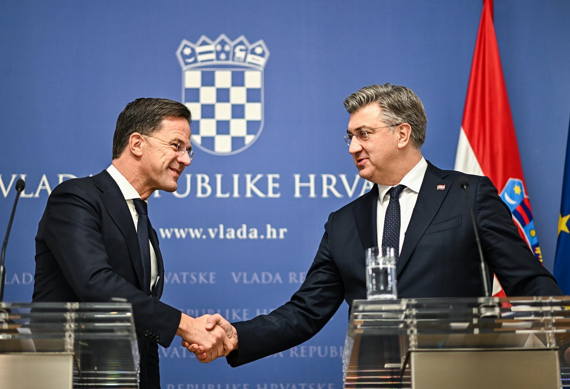 Plenković i Rutte u Zagrebu: Razgovori o sigurnosti, obrani i geopolitičkim izazovima