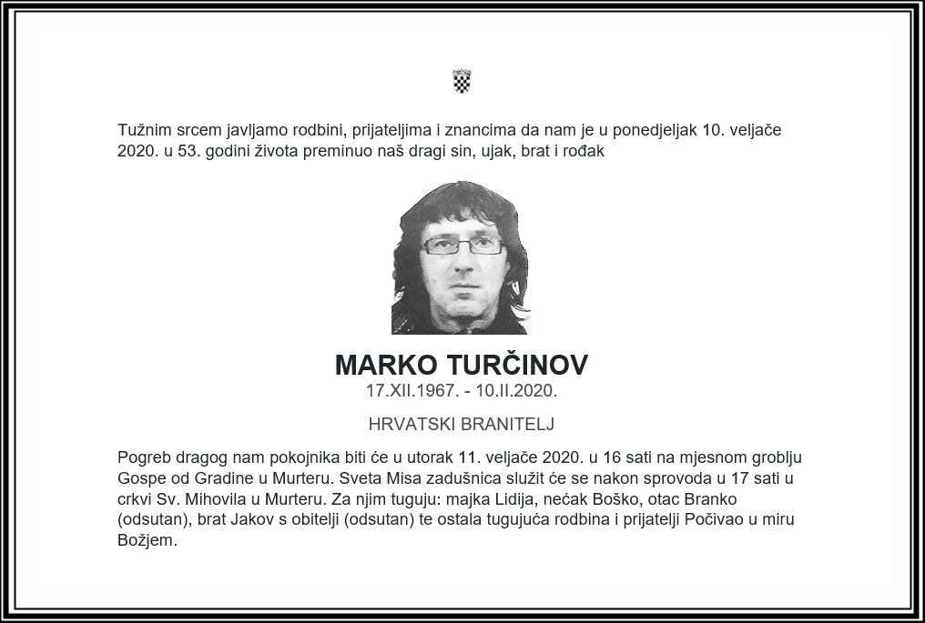 Posljednji pozdrav ratniku - Marko Turčinov