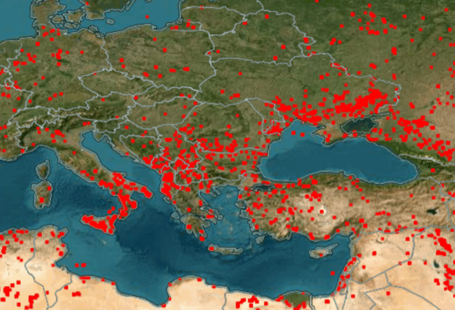 Užas iz svemira: NASA prikazala vatreni obruč oko Hrvatske