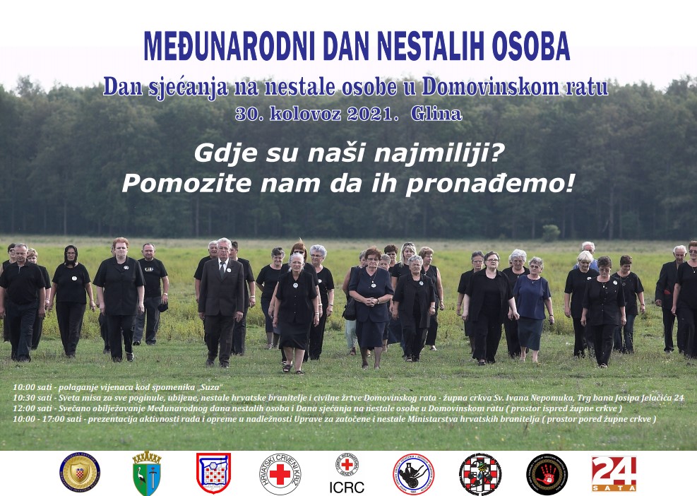 Međunarodni dan nestalih osoba i Dan sjećanja na nestale osobe u Domovinskom ratu