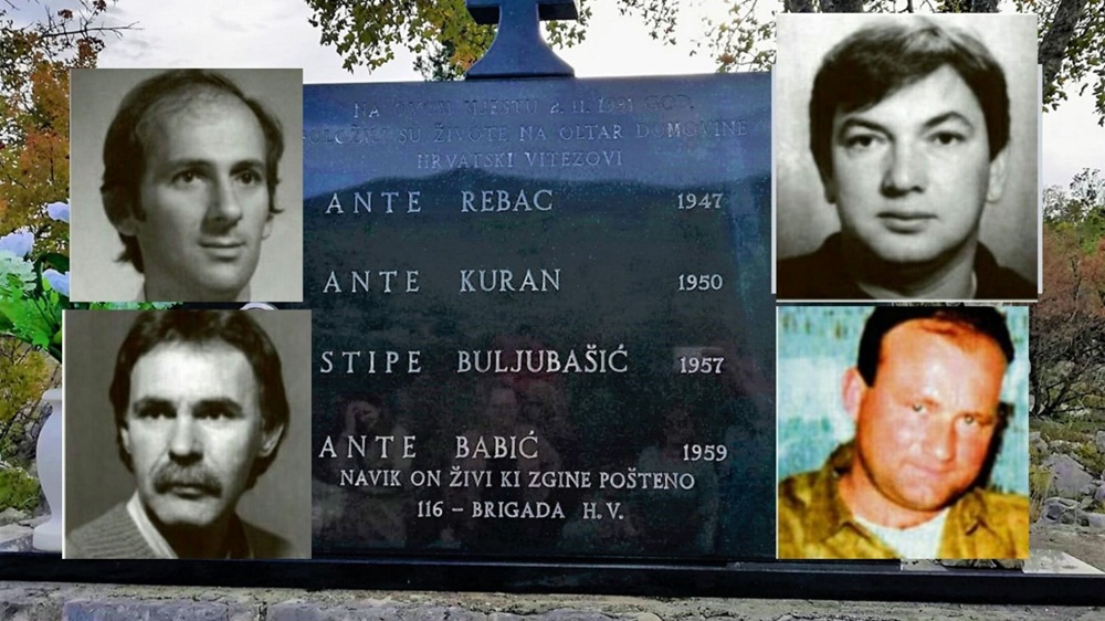 Sjećanje na hrvatske branitelje: Antu Rebca, Antu Kurana, Stipu Buljubašića i Antu Babića