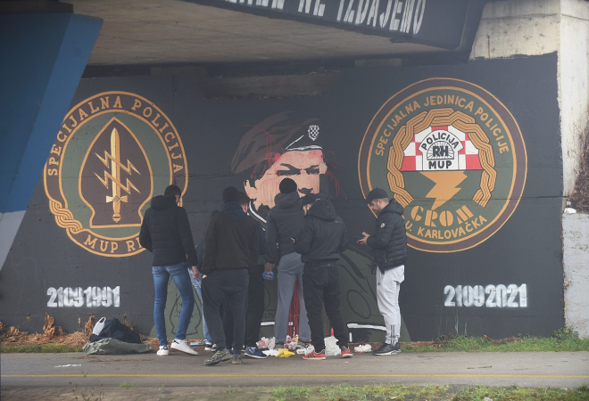 ‘GROMOVI’ ODLUČNI, NEĆE UKLONITI HRASTOVA: HŽ ih traži da maknu mural, oni imaju spreman odgovor