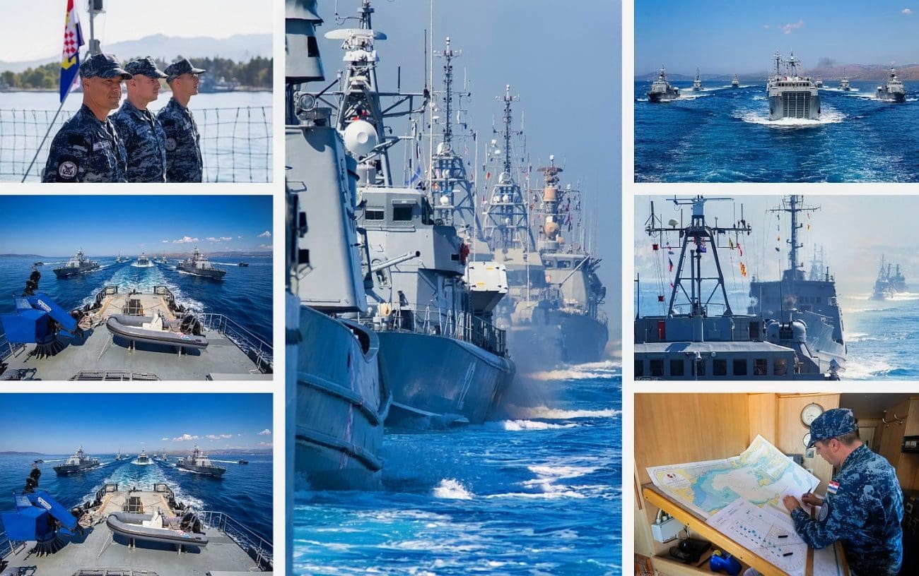 PONOS JADRANA Ovako je izgledala zadnja vježba za 30. obljetnicu "Oluje" u mimoplovu 13 brodova Hrvatske ratne mornarice