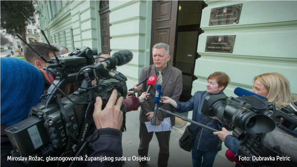 Glasnogovornik suda u Osijeku: ''Za uhićenje suca Vekića saznali smo od vas, medija''