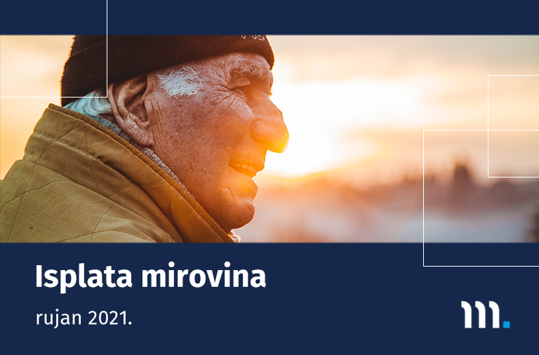 Isplata mirovina za rujan 2021.