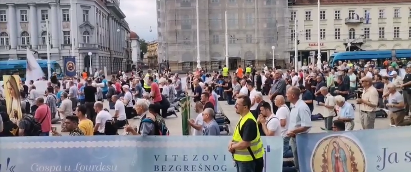 Održana je još jedna muška molitva krunice na glavnom zagrebačkom trgu, ali i u nekim drugim gradovima