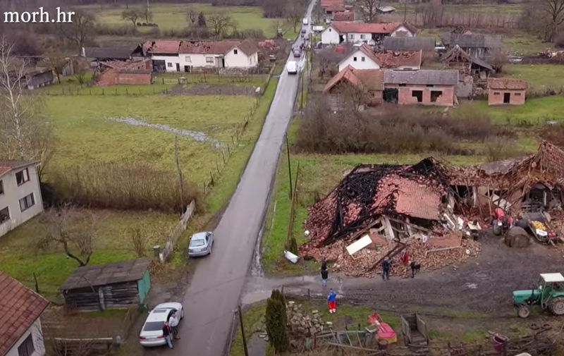 MORH je upravo objavio video pogođene Banovine iz zraka. Kakva tuga