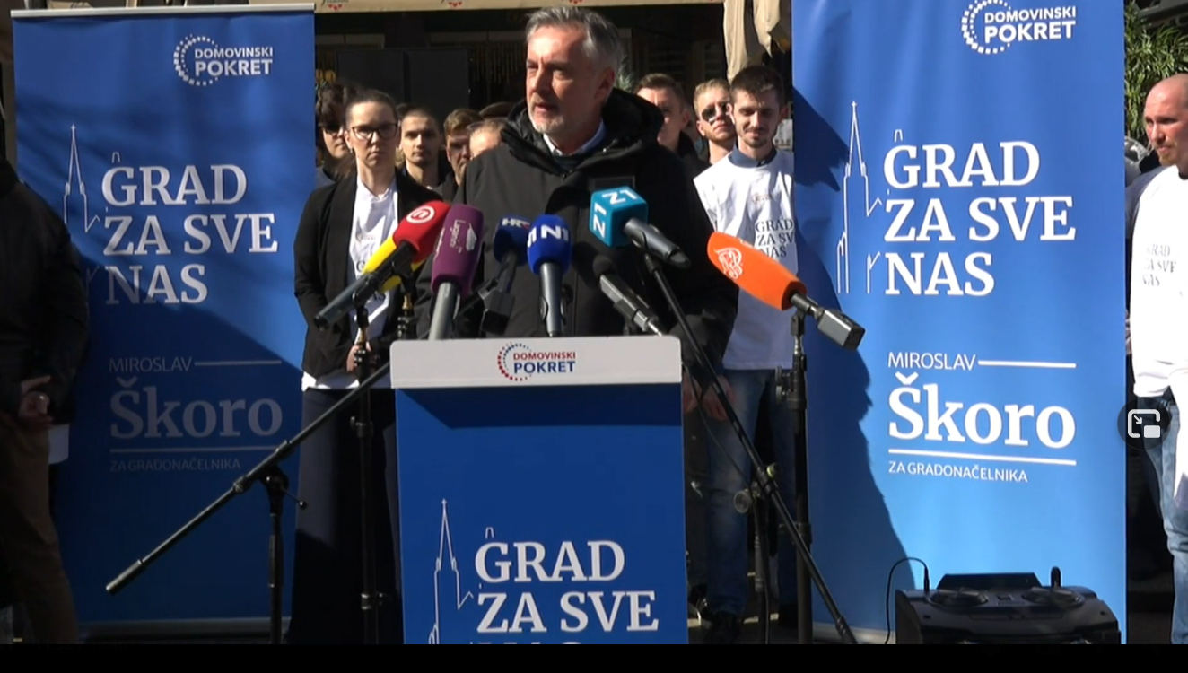 Miroslav Škoro predstavio svoju kandidaturu za gradonačelnika Zagreba