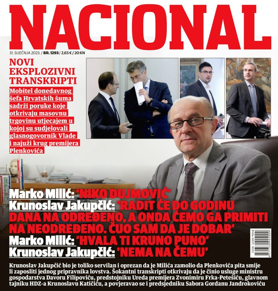 Nacional: Ovo su poruke koje je bivši šef Hrvatskih šuma slao Marku Miliću