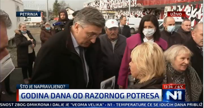 PREMIJER DOČEKAN HLADNO I SA ZVIŽDUCIMA U PETRINJI: ‘Jako puno ljudi je u teškom položaju, normalno da je dio ljudi nezadovoljan’