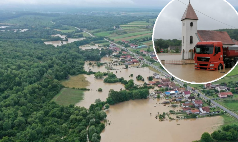 Kiša potopila našički kraj: Poplava ugrozila kuće, one starije se urušavaju
