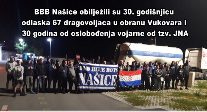 BBB Našice heroje ne zaboravljaju: Bakljada povodom 30. obljetnice odlaska 67 branitelja u obranu grada Vukovara